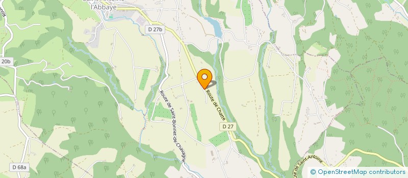 localisation de l'entreprise MONSIEUR JEAN-LOUP GALLOIS  SAINT ANTOINE L'ABBAYE