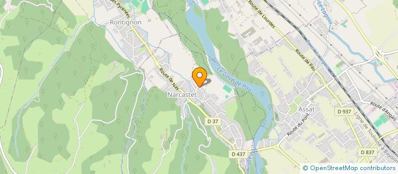 localisation de l'entreprise MONSIEUR JEAN-LOUP LARRIBEAU  NARCASTET