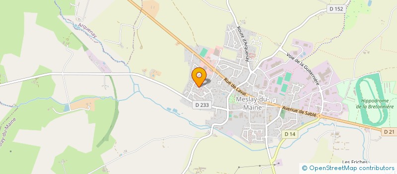 localisation de l'entreprise MONSIEUR JEAN-LOUP MONSIMER  MESLAY-DU-MAINE