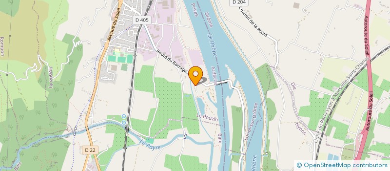 localisation de l'entreprise MONSIEUR JEAN-LOUP MORAND  LE POUZIN