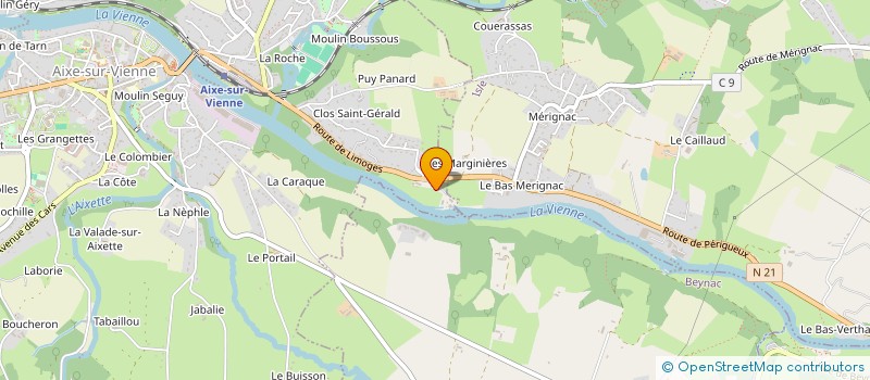 localisation de l'entreprise MONSIEUR JEAN-LOUP NADAUD à AIXE-SUR-VIENNE