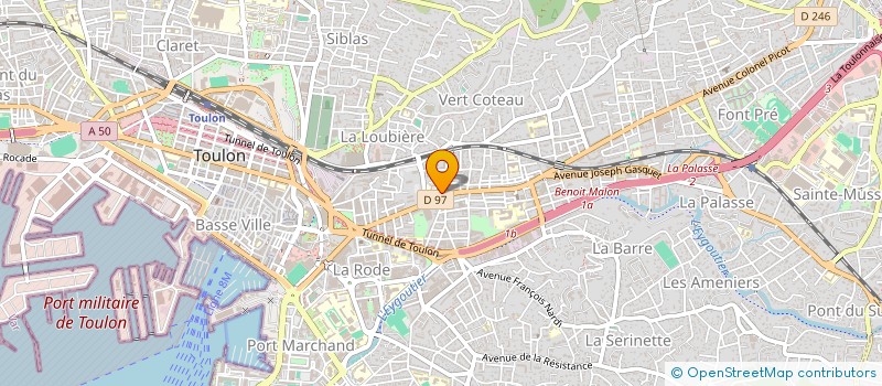 localisation de l'entreprise MONSIEUR JEAN-LOUP TANNER  TOULON