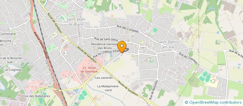 localisation de l'entreprise MONSIEUR JEAN-LOUP VAUXION à SAINT-DENIS-EN-VAL
