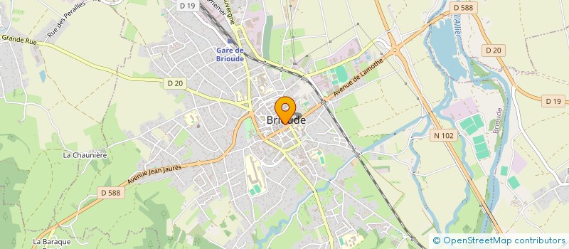 localisation de l'entreprise MONSIEUR JEAN-LOUP VERGNE  BRIOUDE