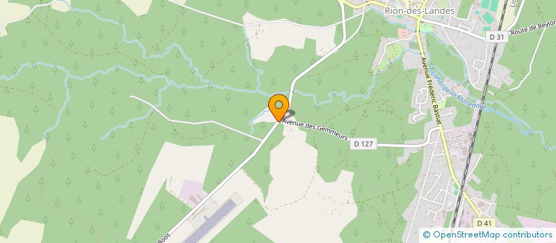 localisation de l'entreprise MONSIEUR JEAN LOUSTALAN  RION-DES-LANDES