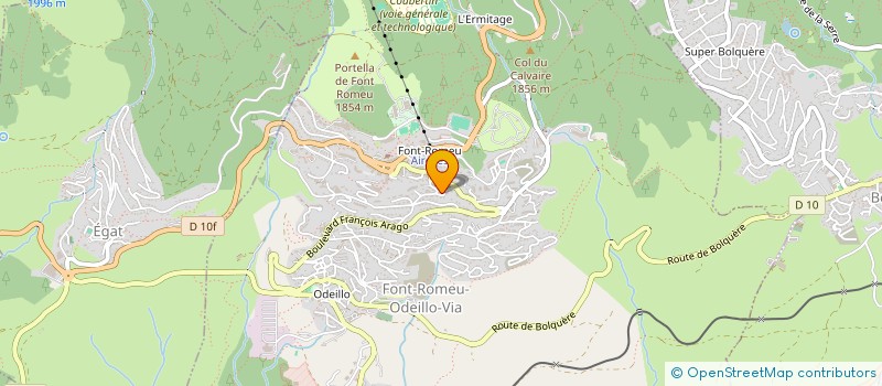 localisation de l'entreprise MONSIEUR JEAN LOUVET  FONT-ROMEU-ODEILLO-VIA