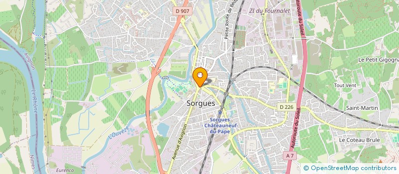 localisation de l'entreprise MONSIEUR JEAN LOUVIGNY  SORGUES