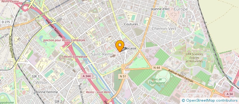 localisation de l'entreprise MONSIEUR JEAN LOYAUX  REIMS