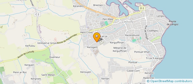 localisation de l'entreprise MONSIEUR JEAN LOZACH  LOCTUDY