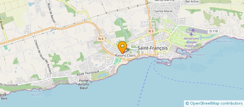 localisation de l'entreprise MONSIEUR JEAN-LUC ABELA à SAINT-FRANCOIS