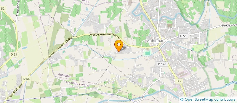localisation de l'entreprise MONSIEUR JEAN-LUC AGUILAR  AUBIGNAN