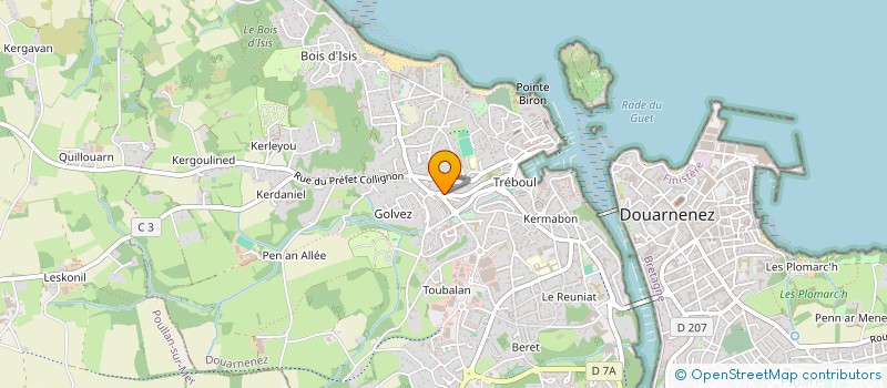 localisation de l'entreprise MONSIEUR JEAN-LUC AIME à DOUARNENEZ