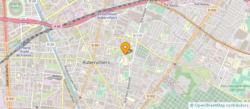 localisation de l'entreprise MONSIEUR JEAN-LUC ALLOU à AUBERVILLIERS