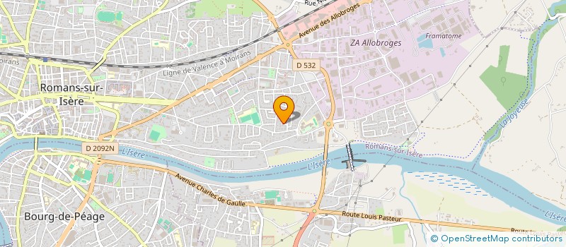 localisation de l'entreprise MONSIEUR JEAN-LUC ANDRE  ROMANS-SUR-ISERE