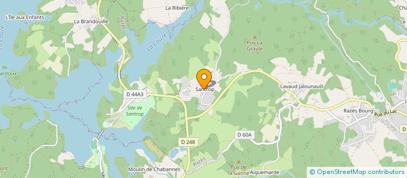 localisation de l'entreprise MONSIEUR JEAN-LUC AUCOULON à RAZES