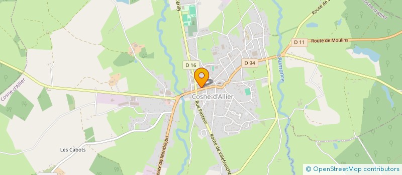 localisation de l'entreprise MONSIEUR JEAN LUC AURIBAULT  COSNE-D'ALLIER