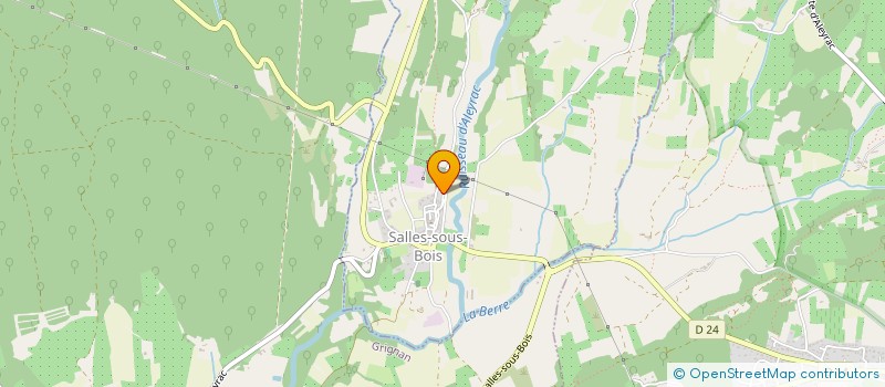 localisation de l'entreprise MONSIEUR JEAN LUC AUTARD  SALLES-SOUS-BOIS