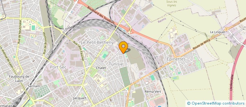 localisation de l'entreprise MONSIEUR JEAN-LUC BACH  REIMS