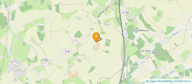 localisation de l'entreprise MONSIEUR JEAN-LUC BAGIAU  SARCE