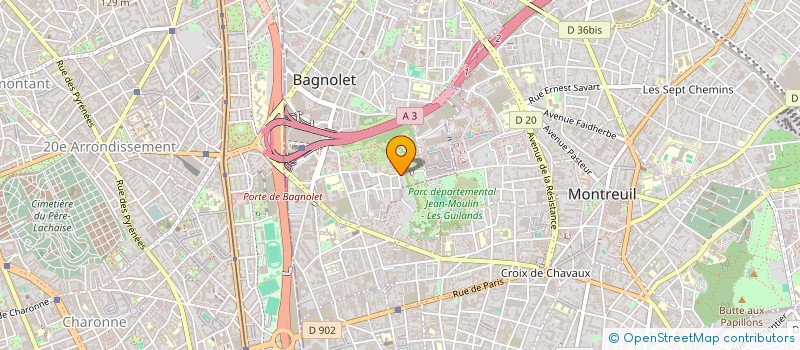 localisation de l'entreprise MONSIEUR JEAN-LUC BALLISSA à BAGNOLET