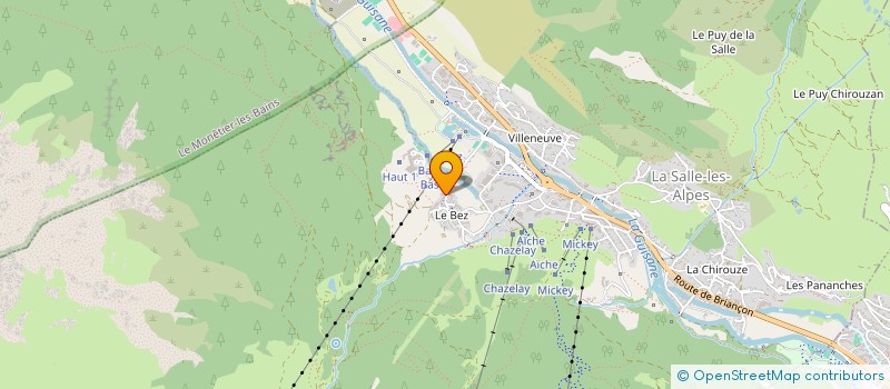 localisation de l'entreprise MONSIEUR JEAN-LUC BARBIER  LA SALLE-LES-ALPES