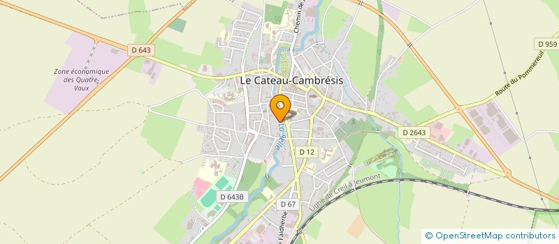 localisation de l'entreprise MONSIEUR JEAN-LUC BARDOUX  LE CATEAU-CAMBRESIS