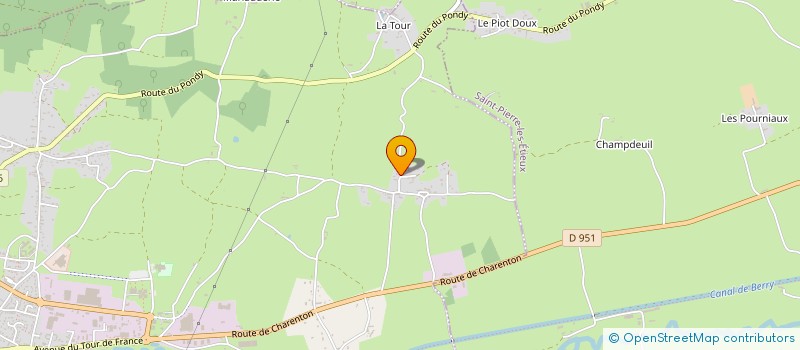 localisation de l'entreprise MONSIEUR JEAN LUC BARILLET  SAINT-AMAND-MONTROND