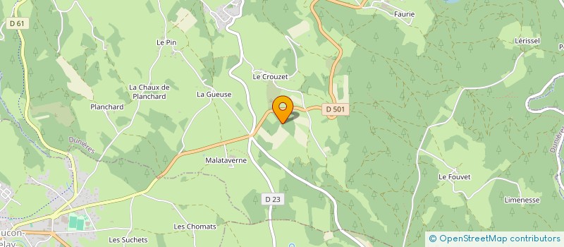 localisation de l'entreprise MONSIEUR JEAN-LUC BASTIN  RIOTORD