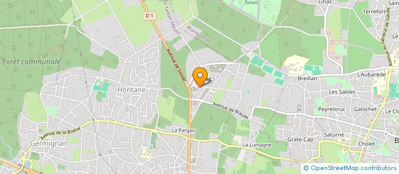 localisation de l'entreprise MONSIEUR JEAN LUC BAUGIER  LE TAILLAN-MEDOC