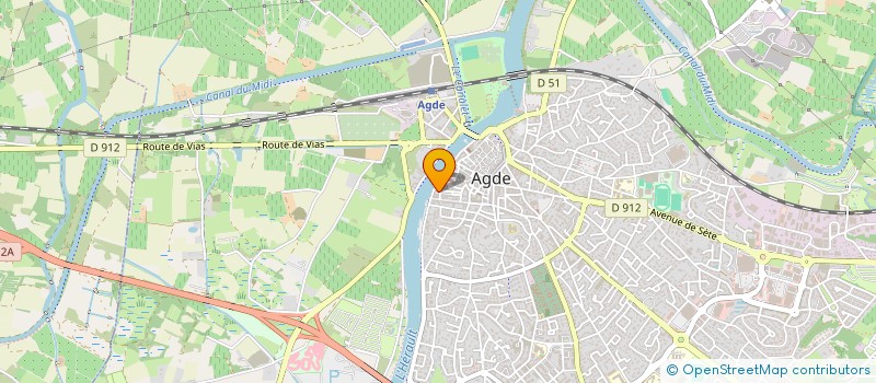 localisation de l'entreprise MONSIEUR JEAN-LUC BEA  AGDE