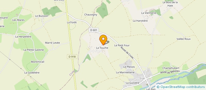 localisation de l'entreprise MONSIEUR JEAN-LUC BEAUFILS à IRAI