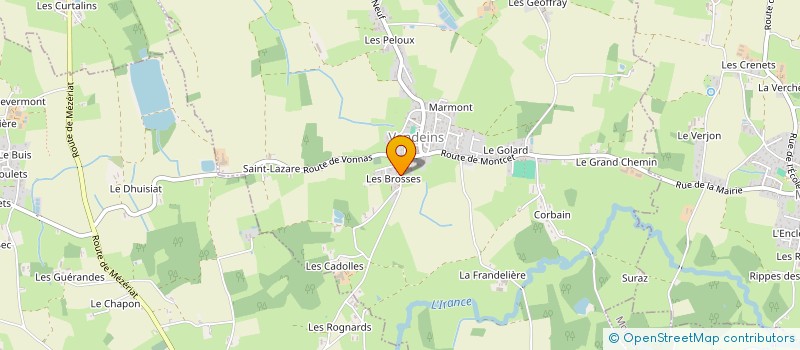 localisation de l'entreprise MONSIEUR JEAN-LUC BERARDAN  VANDEINS