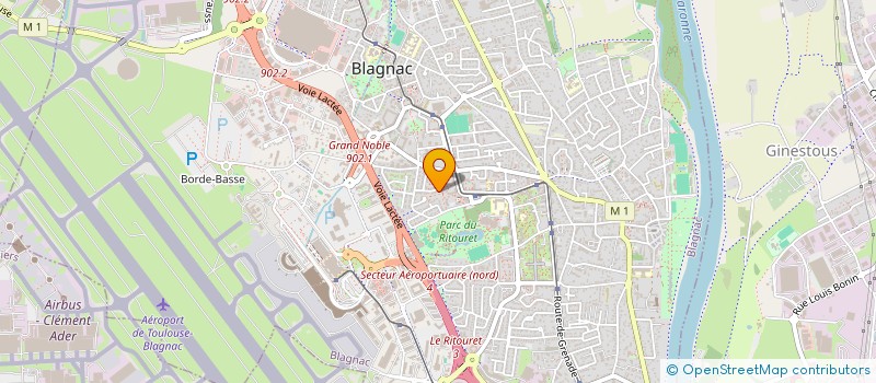 localisation de l'entreprise MONSIEUR JEAN-LUC BERCEILLES  BLAGNAC