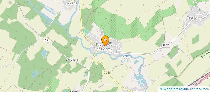 localisation de l'entreprise MONSIEUR JEAN-LUC BERENGUER  AUBILLY