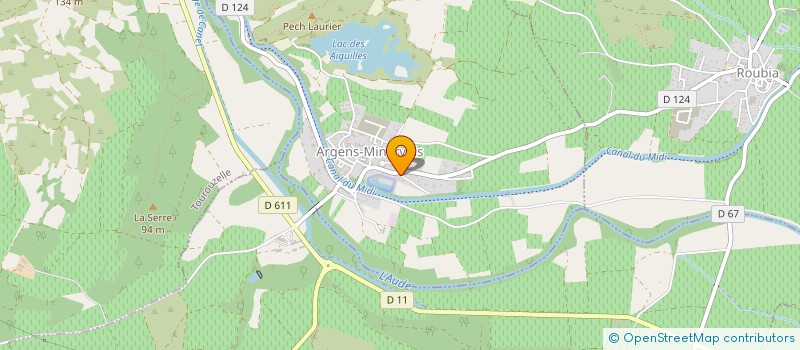 localisation de l'entreprise MONSIEUR JEAN-LUC BERGE  ARGENS-MINERVOIS