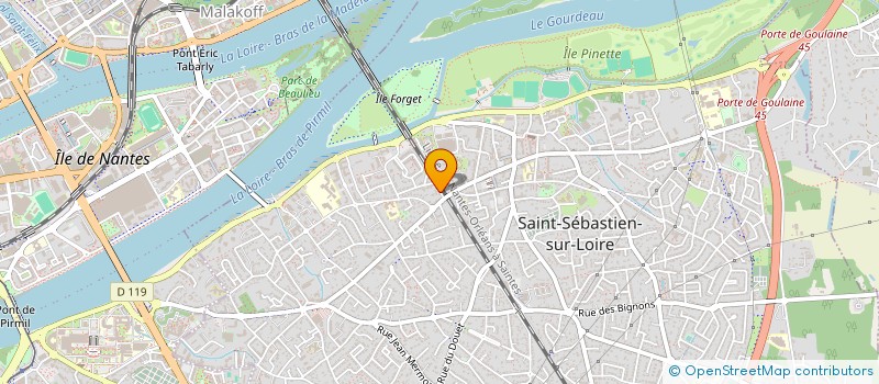 localisation de l'entreprise MONSIEUR JEAN-LUC BERNARD  SAINT-SEBASTIEN-SUR-LOIRE