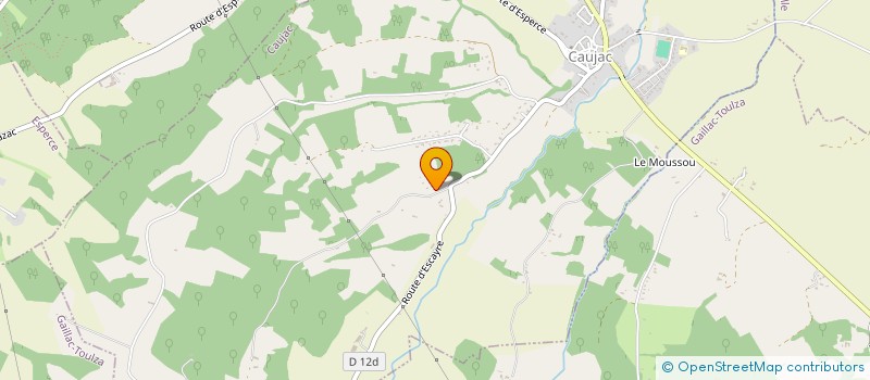 localisation de l'entreprise MONSIEUR JEAN-LUC BERNAT  CAUJAC