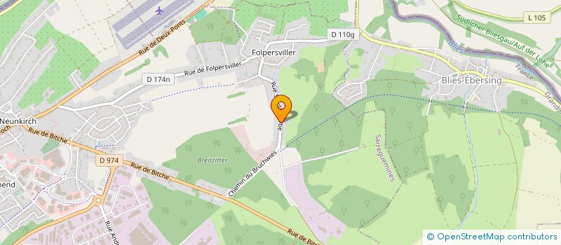 localisation de l'entreprise MONSIEUR JEAN LUC BIEBER  SARREGUEMINES