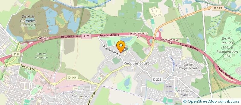 localisation de l'entreprise MONSIEUR JEAN-LUC BIELAWSKI  PECQUENCOURT