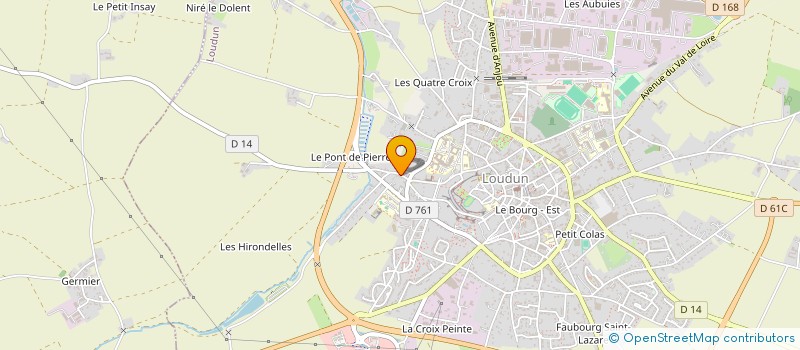 localisation de l'entreprise MONSIEUR JEAN-LUC BIZIEN  LOUDUN