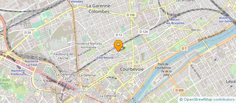 localisation de l'entreprise MONSIEUR JEAN-LUC BOIRE à COURBEVOIE
