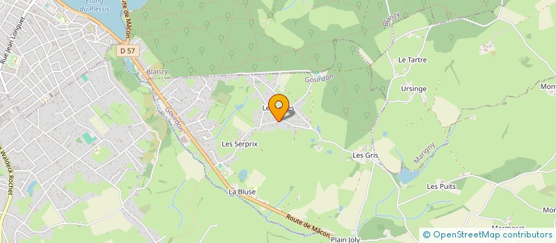 localisation de l'entreprise MONSIEUR JEAN LUC BONIN  GOURDON