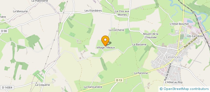 localisation de l'entreprise MONSIEUR JEAN LUC BONNECHANCE  CERENCES