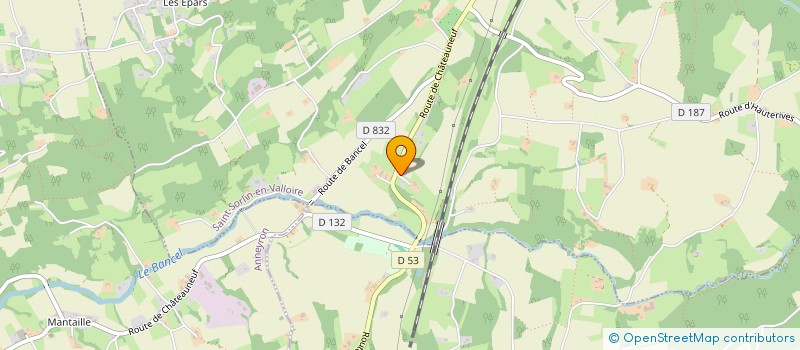 localisation de l'entreprise MONSIEUR JEAN-LUC BONNETON  SAINT-SORLIN-EN-VALLOIRE