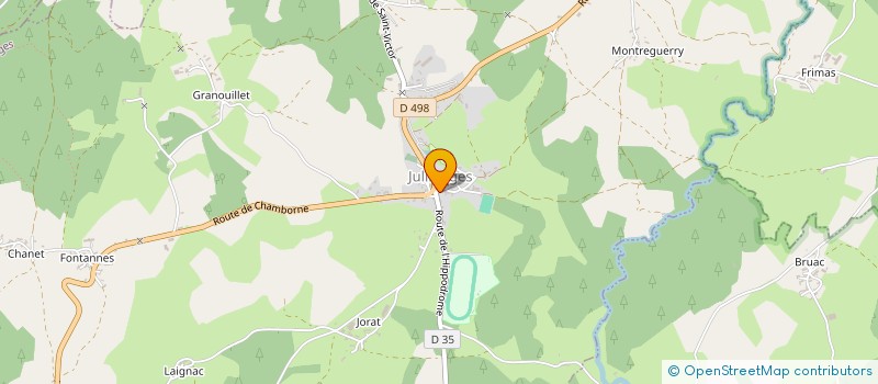 localisation de l'entreprise MONSIEUR JEAN LUC BORIE  SAINT-VICTOR-SUR-ARLANC