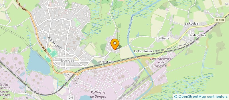 localisation de l'entreprise MONSIEUR JEAN-LUC BOSQUE  DONGES