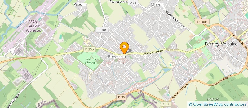 localisation de l'entreprise MONSIEUR JEAN-LUC BOUDRY à PREVESSIN-MOENS