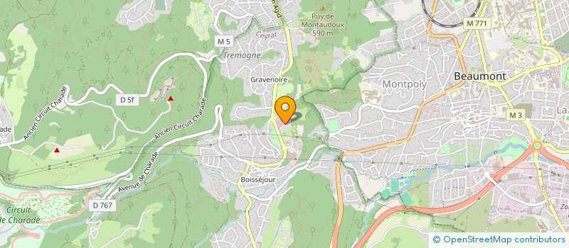 localisation de l'entreprise MONSIEUR JEAN-LUC BOURDEREAU  CEYRAT