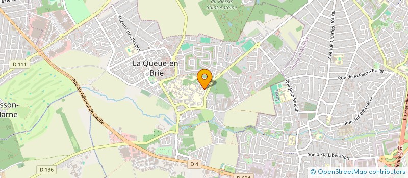 localisation de l'entreprise MONSIEUR JEAN-LUC BOURGINE  LA QUEUE-EN-BRIE