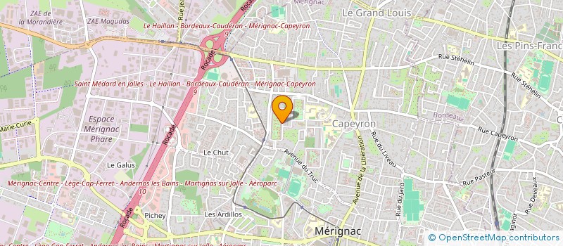 localisation de l'entreprise MONSIEUR JEAN LUC BOURNAC  MERIGNAC